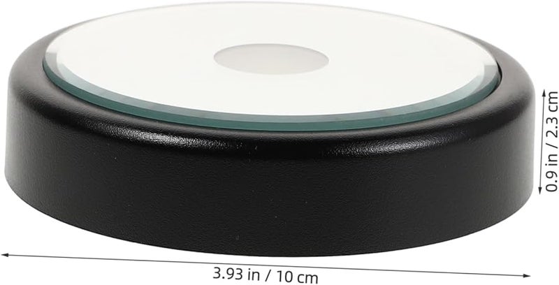 GLEAVI حامل قاعدة ضوء LED أسود لحامل مصباح عرض الكريستال - Image 2